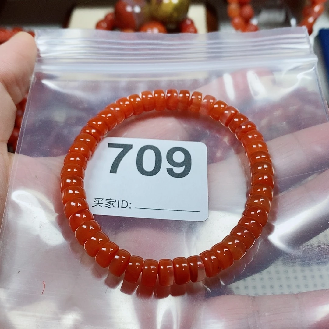 独***二未镶嵌手串南红玛瑙卡7