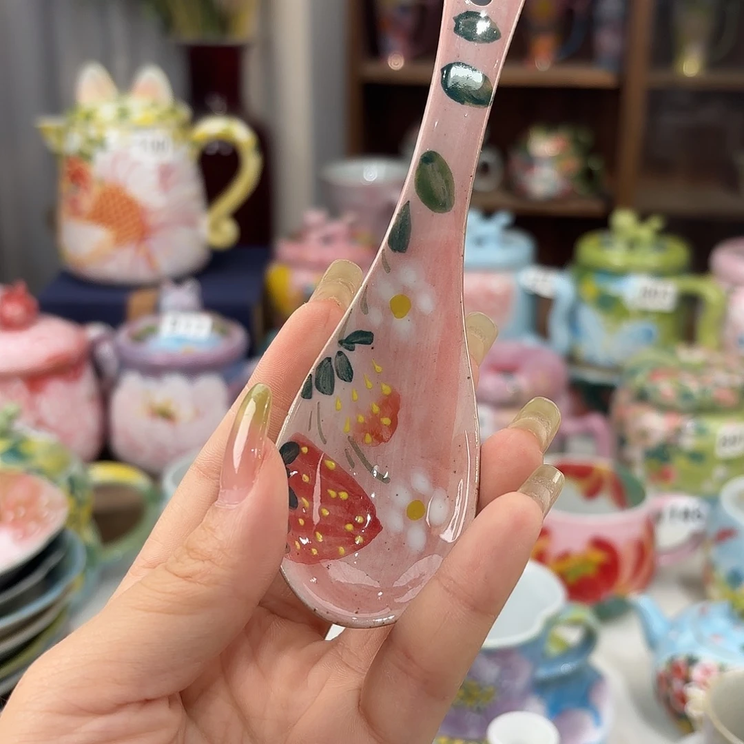 景德镇手绘高温釉下彩陶瓷茶具