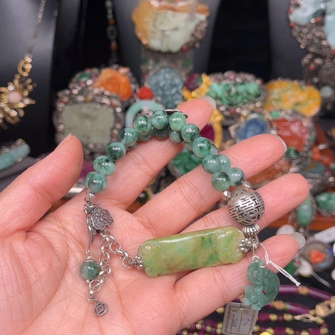 翡翠未镶嵌手链福利