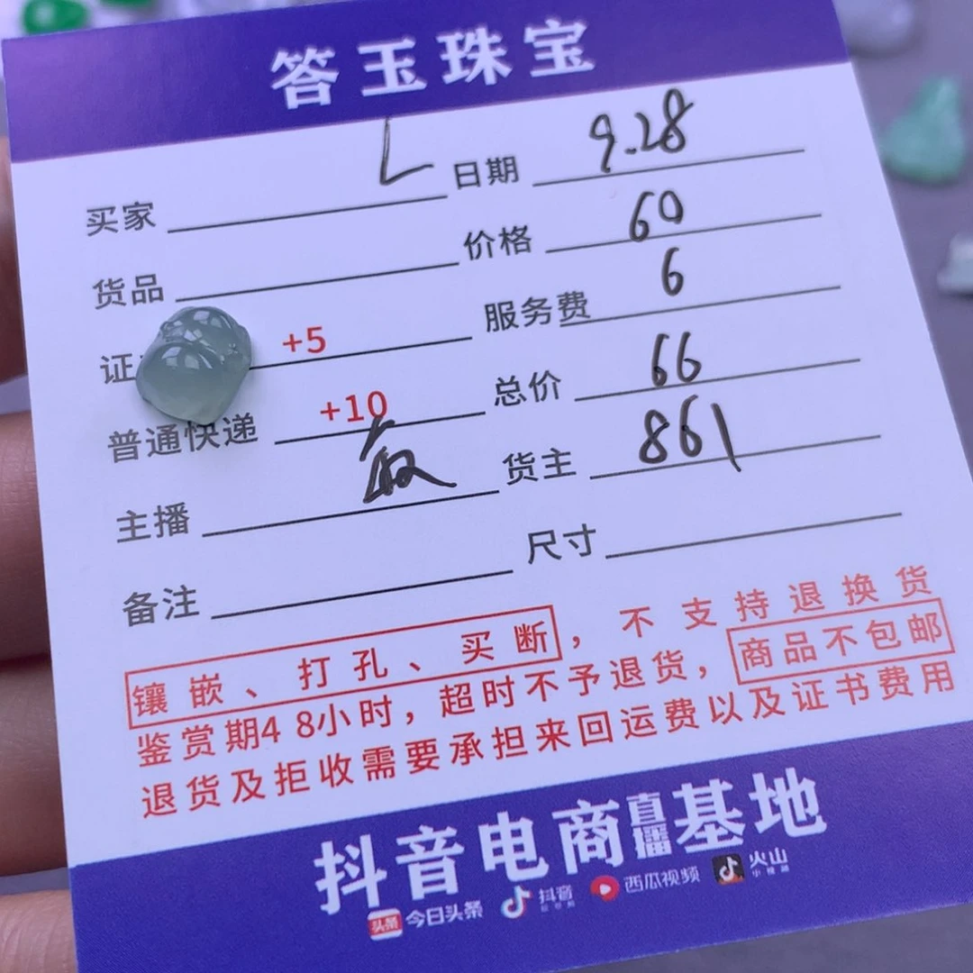 未镶嵌挂件翡翠L****y