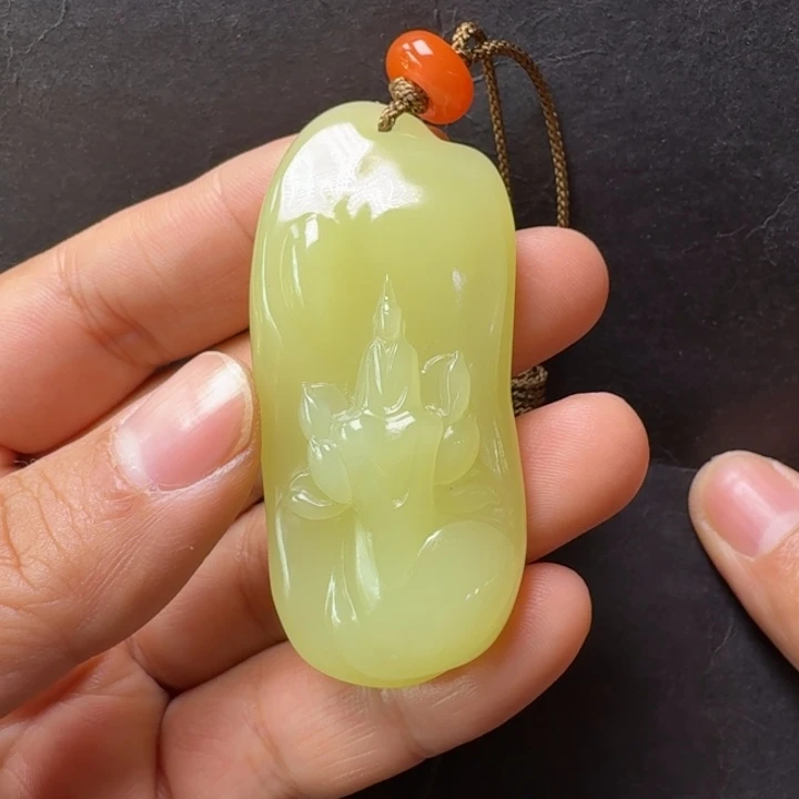 和田玉（黄玉）未镶嵌吊坠(不含链)