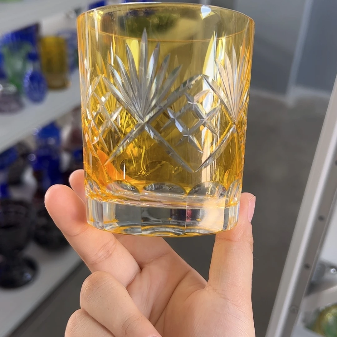 水晶玻璃平底款微瑕一个