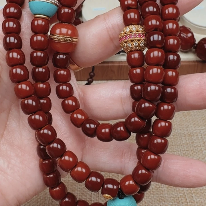 橄榄核精品核减108脖挂