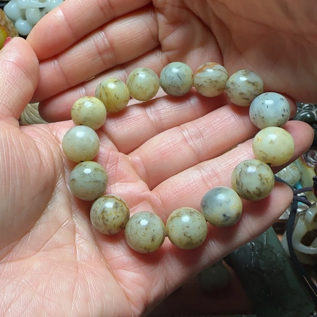 和田玉未镶嵌手串