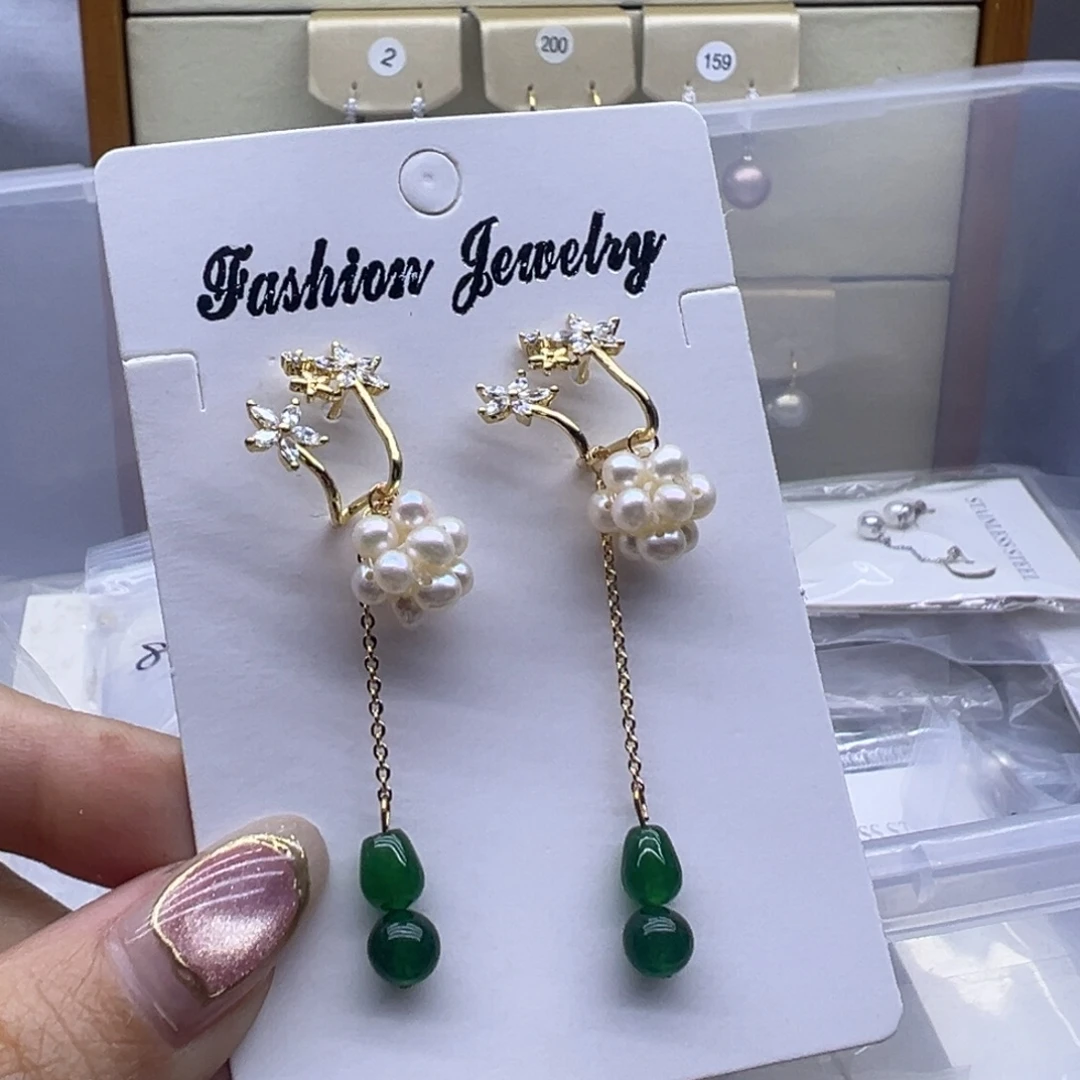 淡水珍珠耳饰未镶嵌