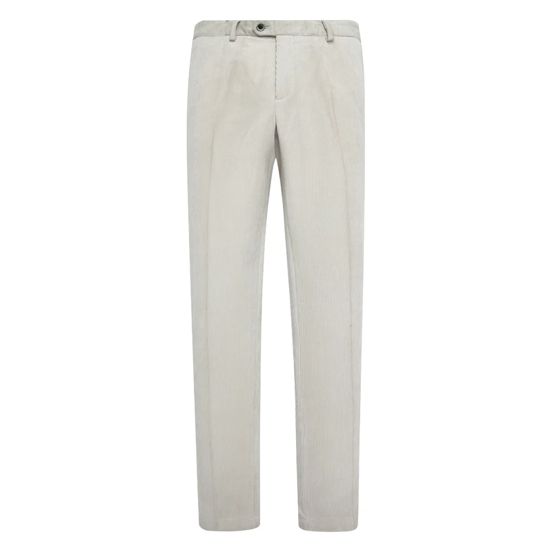 SF248路嘉秋冬灯芯绒男式休闲裤 中腰修身商务休闲长裤 H23611