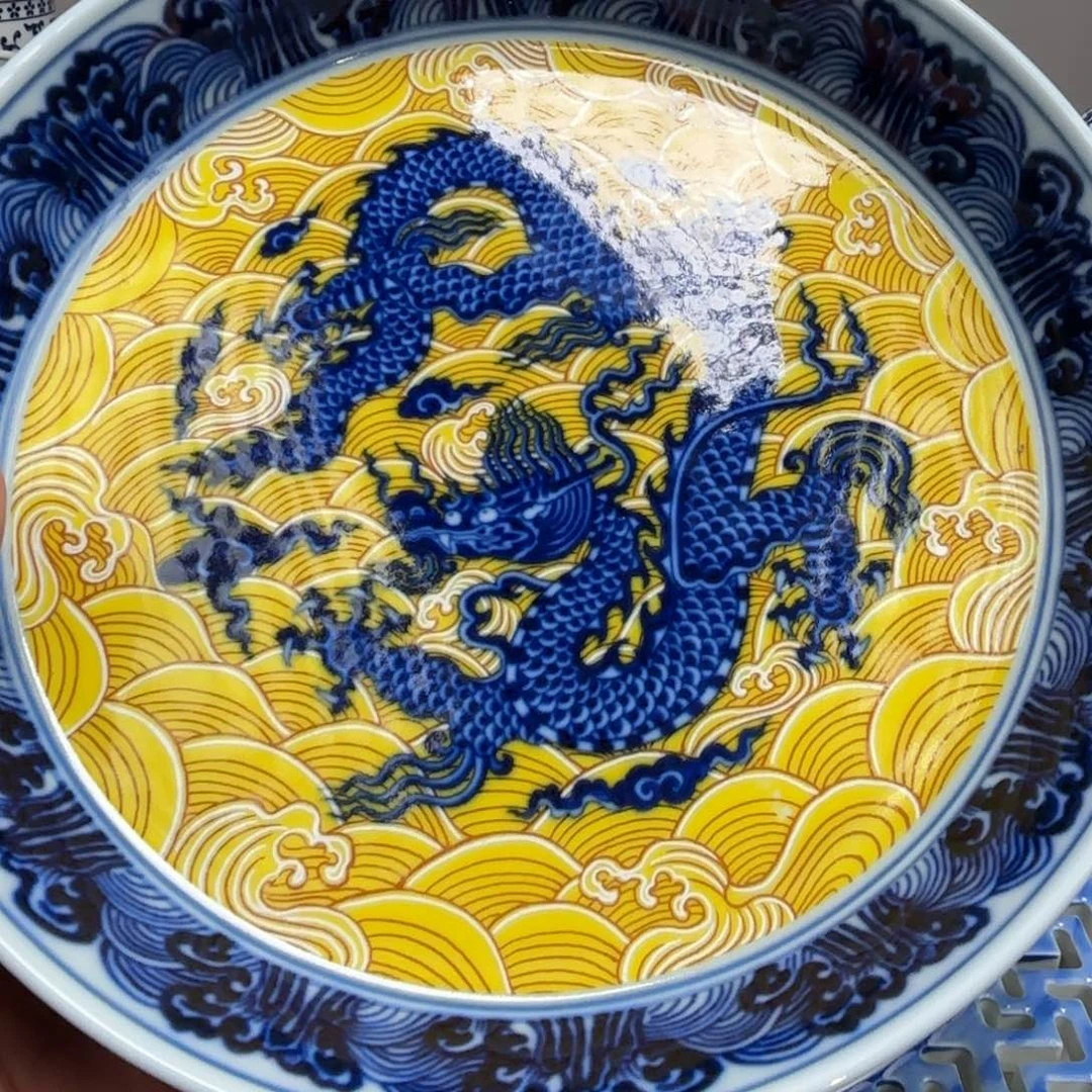 摆件陶微瑕黄龙壶承烧糊了景德镇发货
