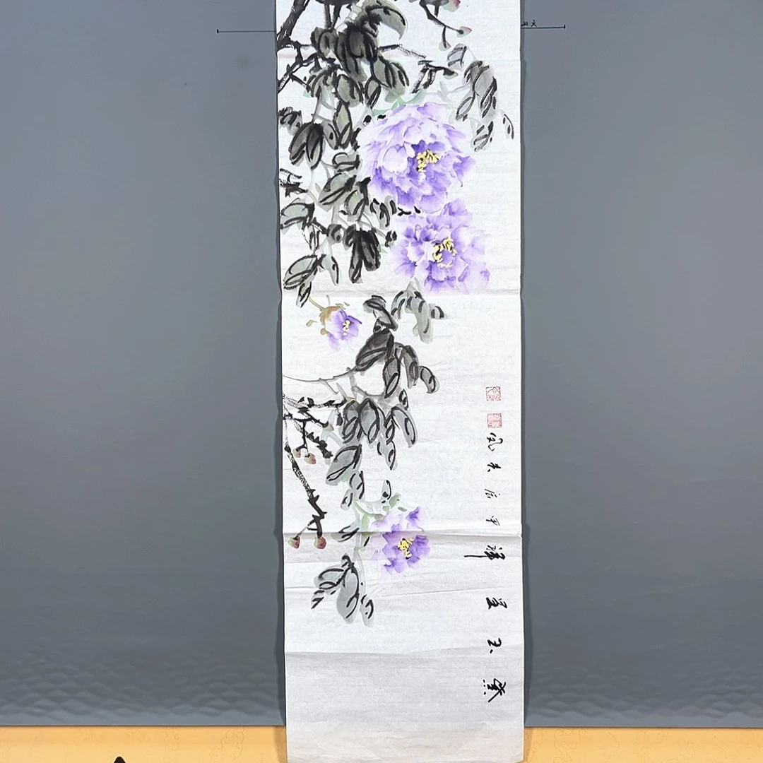 国画249 花鸟和蝴蝶都在等待它飞