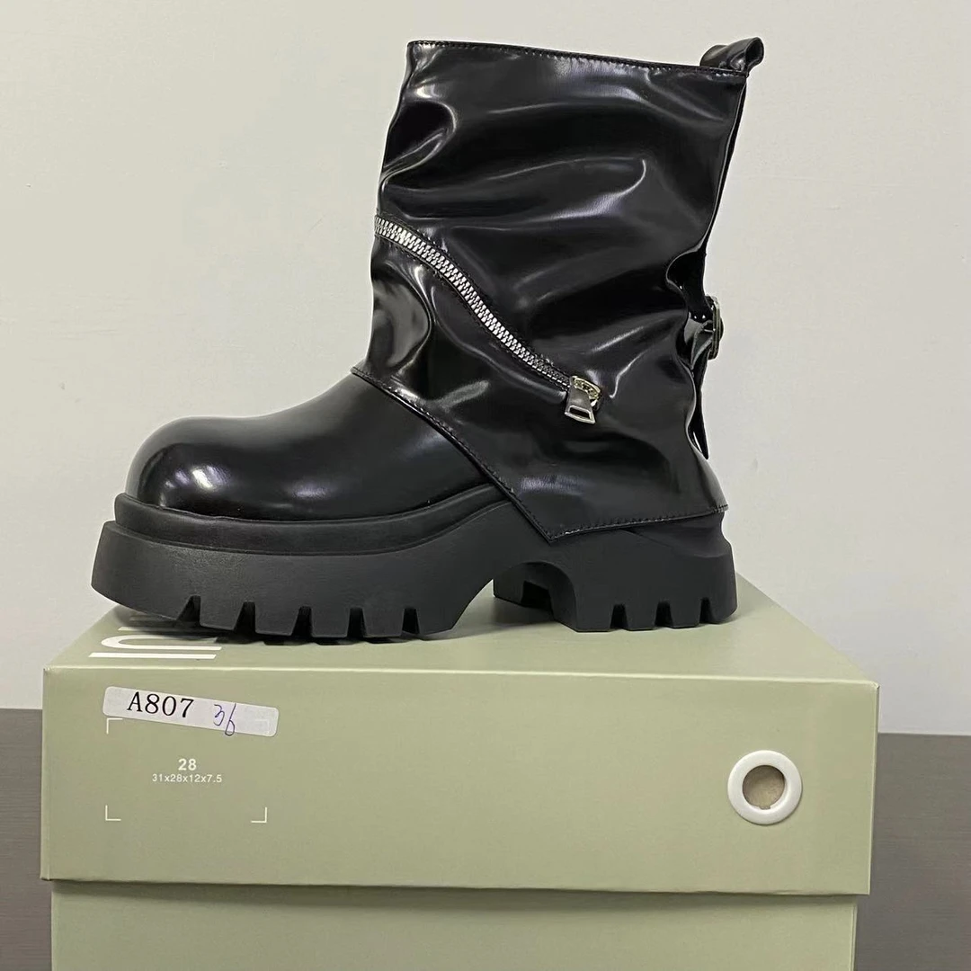 【清仓】2025小个子厚底平增高百搭女鞋A807