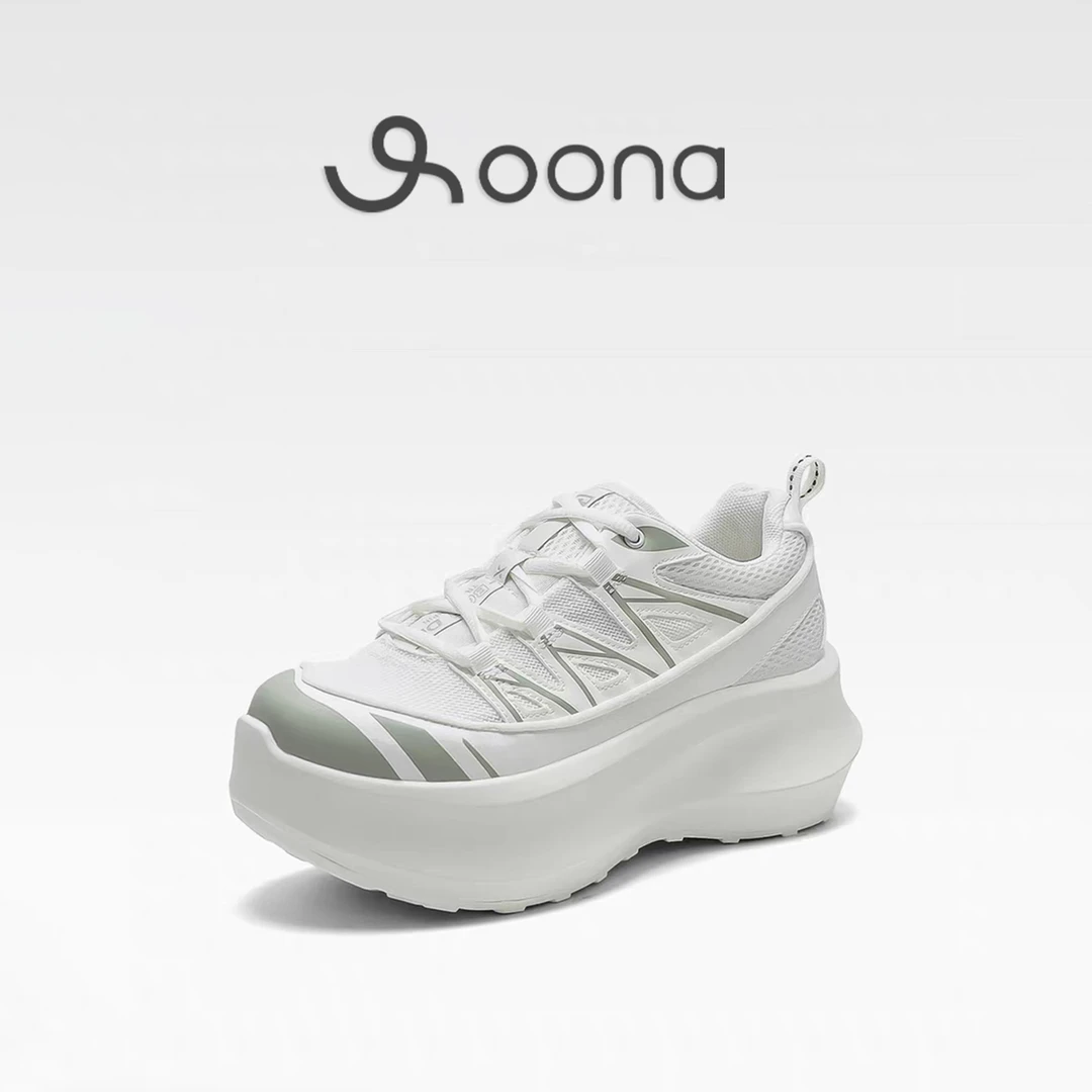 oona吾纳 摩登云台 鞋子透气女老爹鞋厚底时尚运动鞋老爹鞋潮流