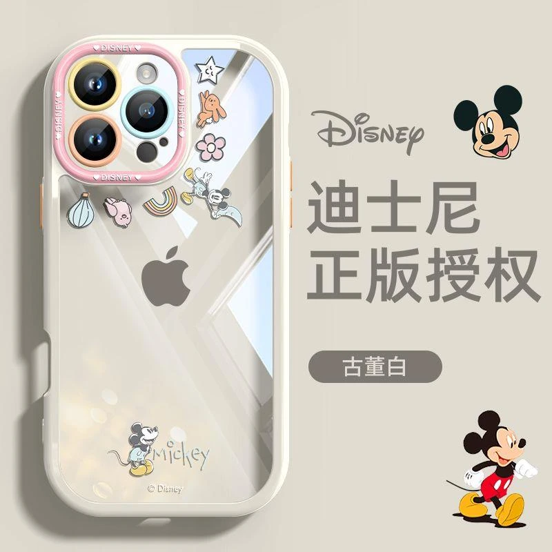 米奇iPhone16promax手机壳苹果15防摔透明14硅胶13手机磁吸手机壳