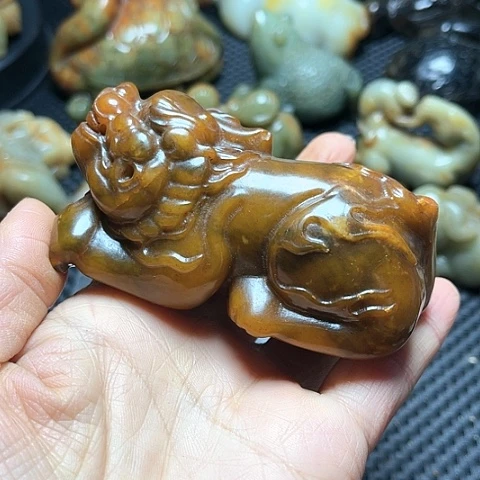 白玉菩提吊坠摆件