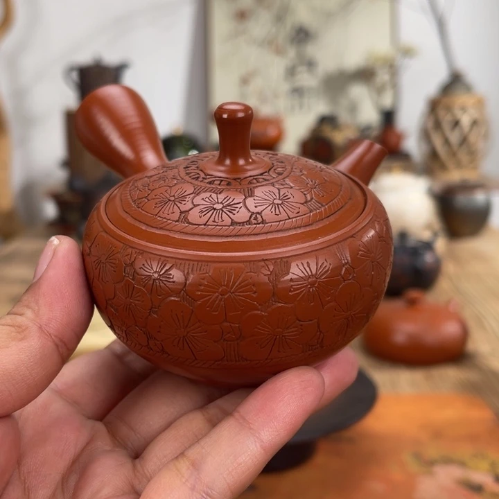 常滑玉龍手作茶壶
