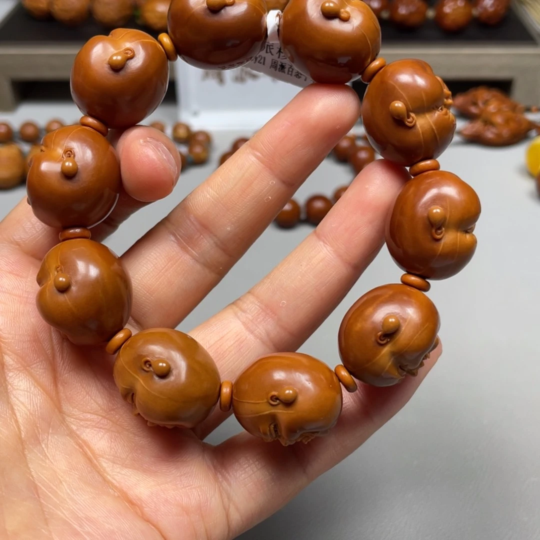 橄榄核吊坠百态手串