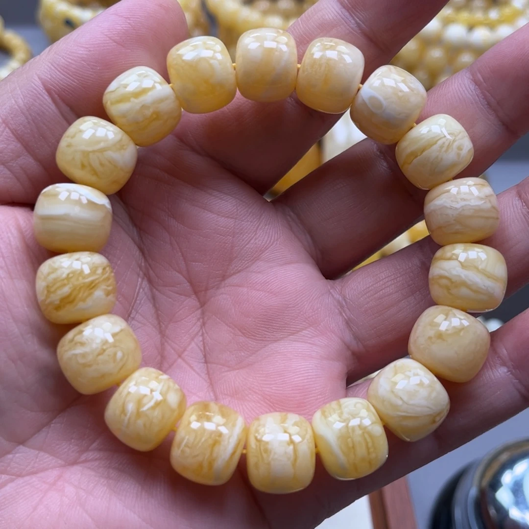 琥珀未镶嵌手链手串