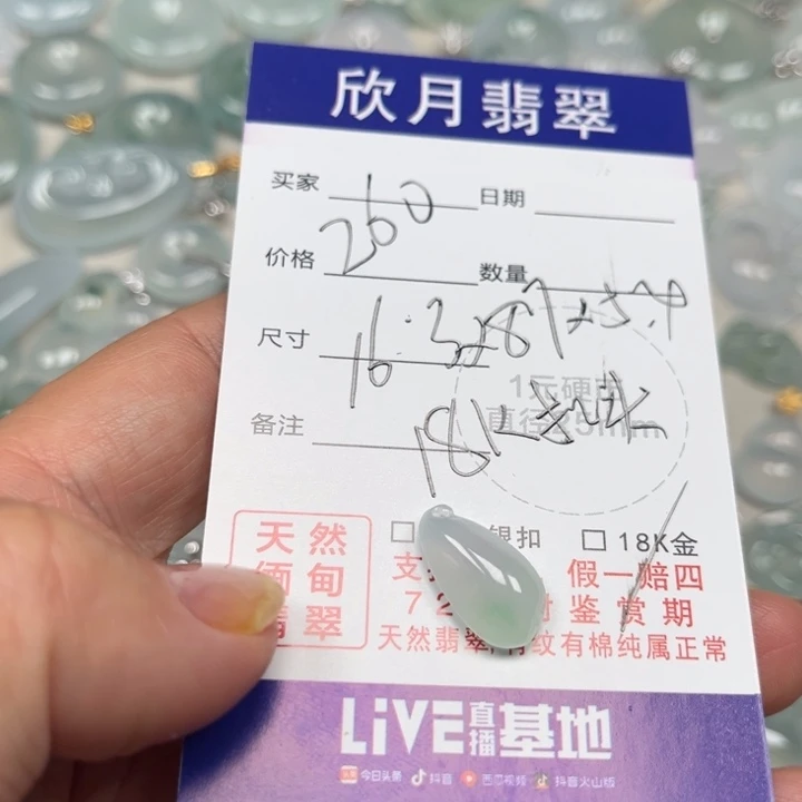 乄***杺翡翠未镶嵌颈饰天然