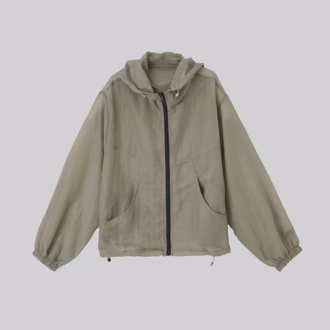 WK  泡菜连帽防晒外套