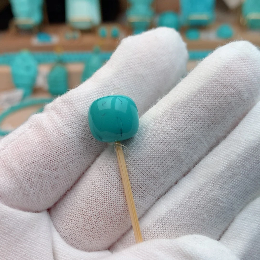 绿松石未镶嵌珠宝奇石12.2mm