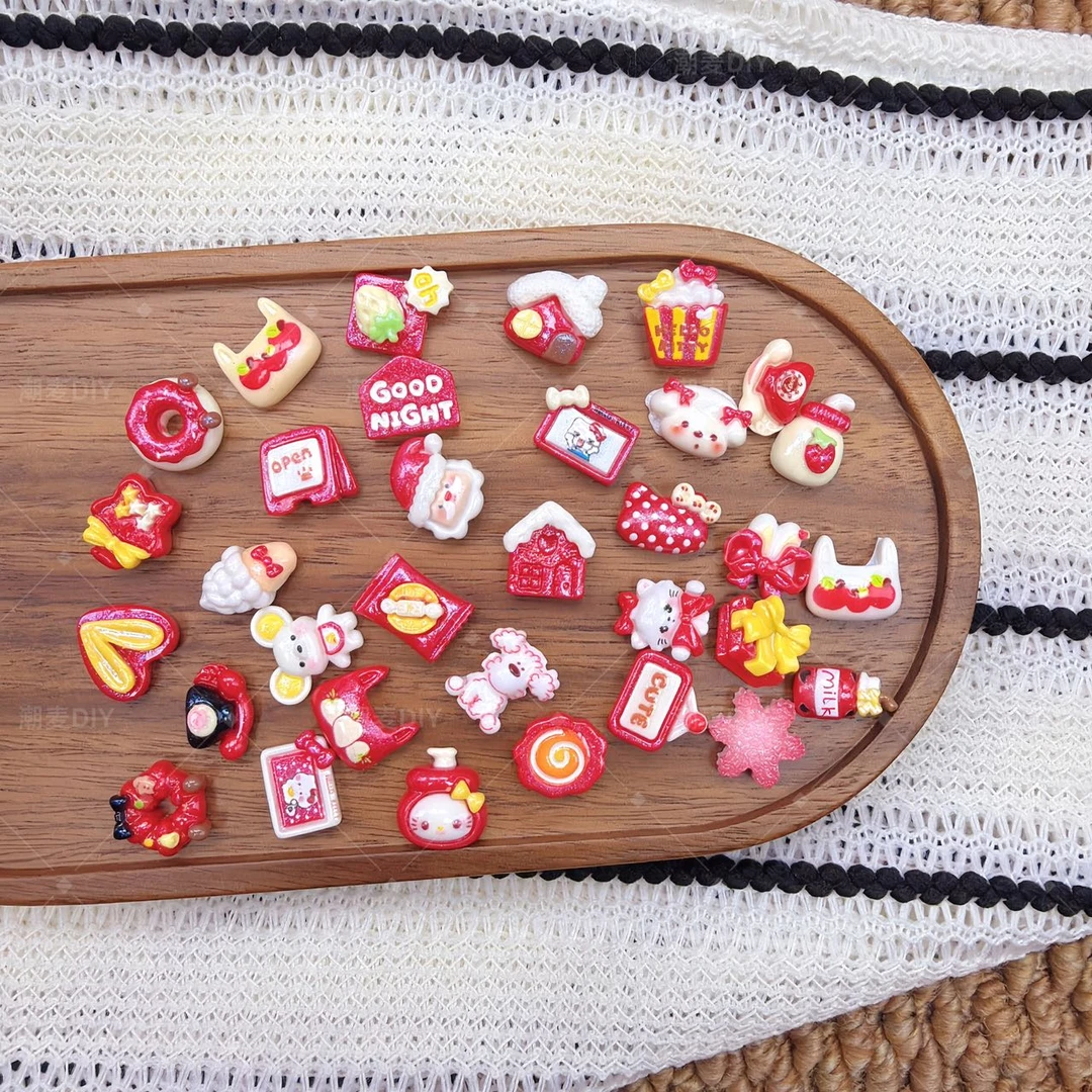 【想念色系】DIY树脂配件仿真食玩发夹奶油胶