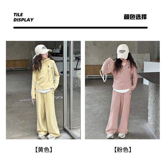 《现货》南浔米拉熊2025款时尚休闲刺绣假两件休闲套装百搭显瘦春秋