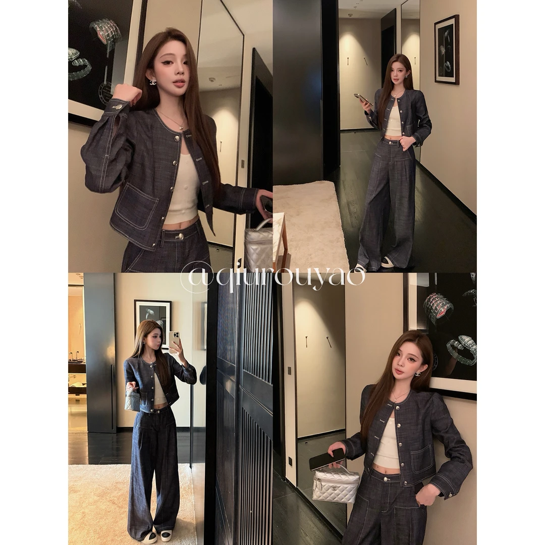 【QIUROUYAO邱肉瑶】牛仔廓系Boxyfit*超复古的街头牛仔套装