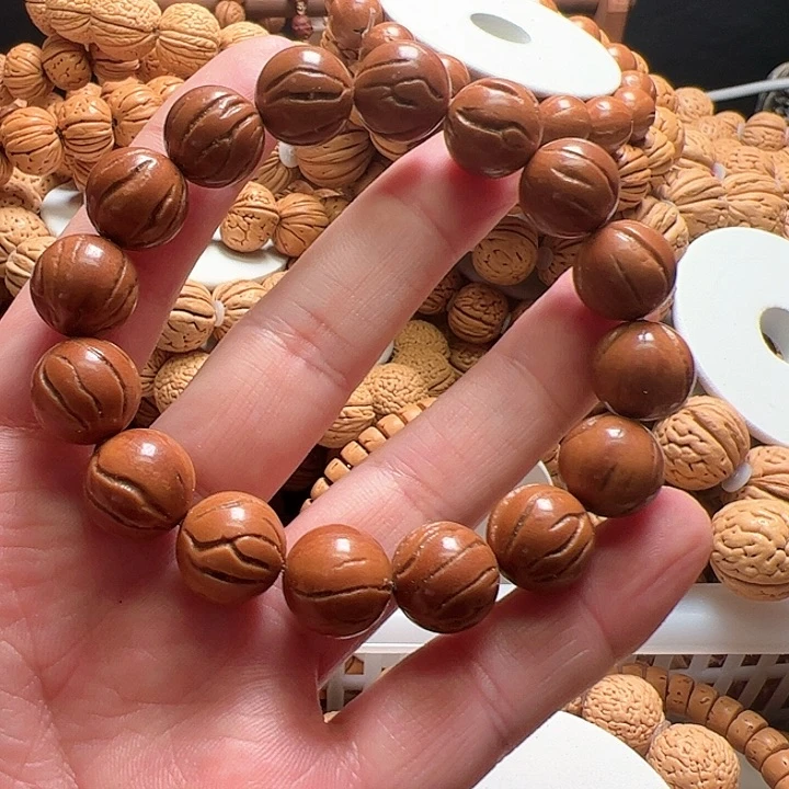 桃核手串佛首光洙13尺