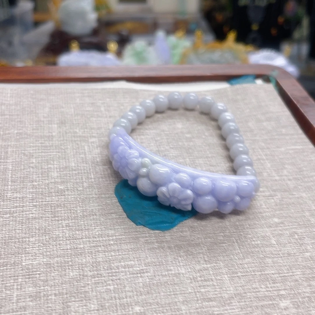 颈饰未镶嵌翡翠紫手牌