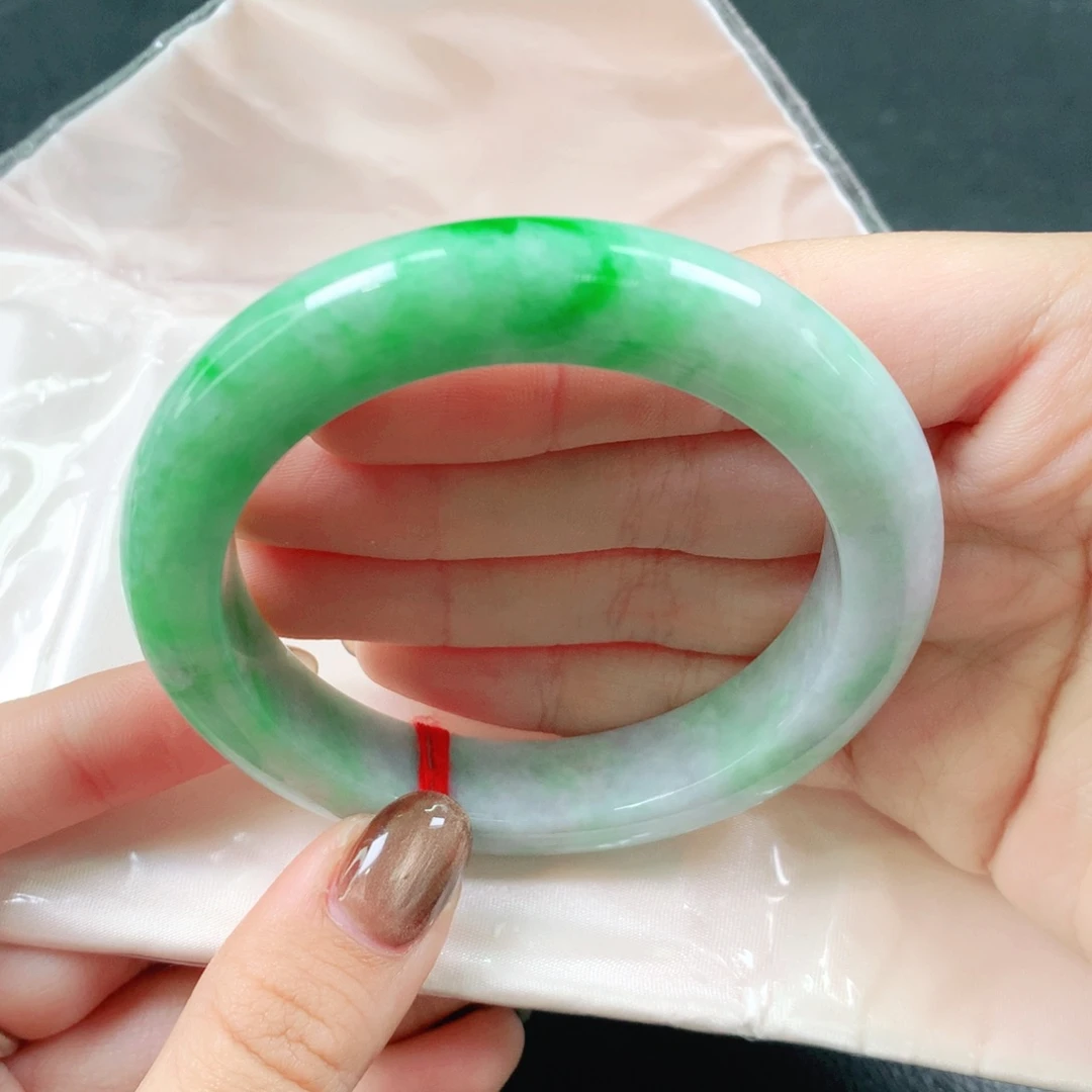 翡翠未镶嵌手镯56圈51830