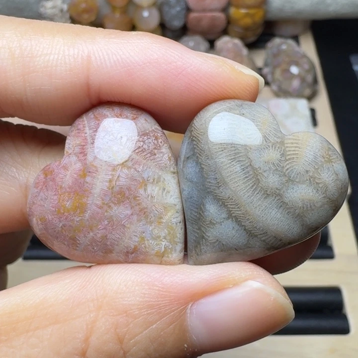 硅化玉未镶嵌1对虫纹，漂亮又香香