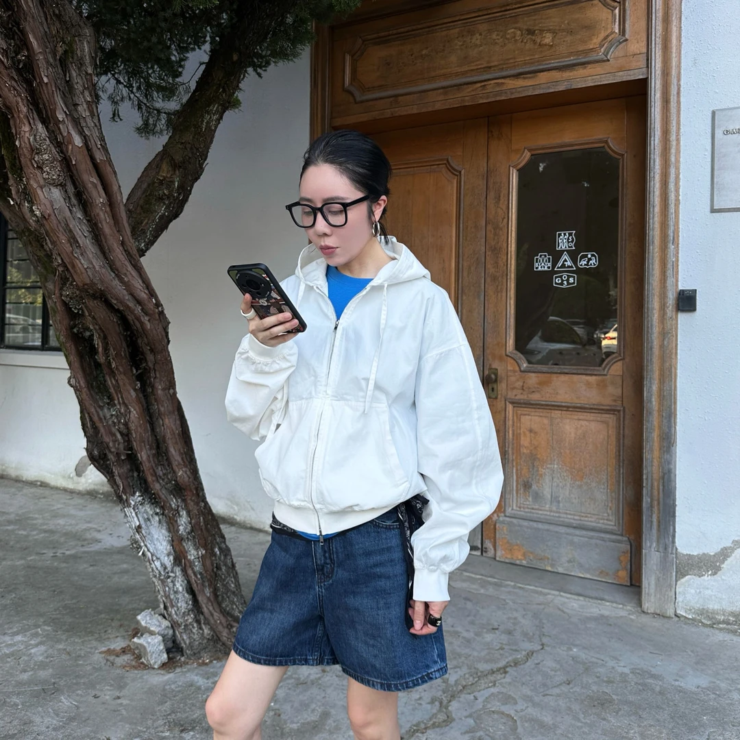 Without Memory 【初秋】简约抽绳连帽外套SS7965