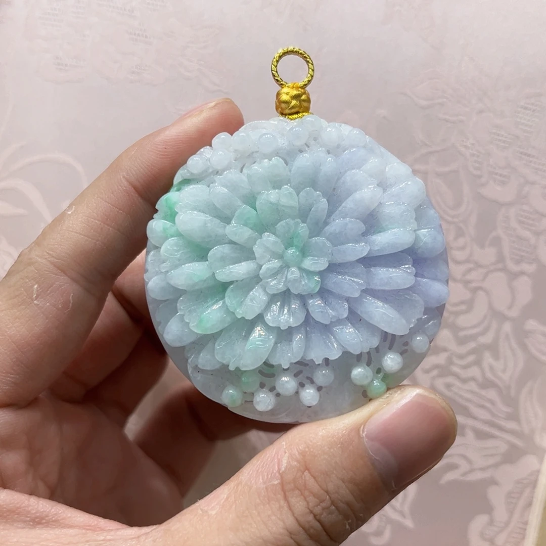 吊坠(赠链)合金翡翠代编织