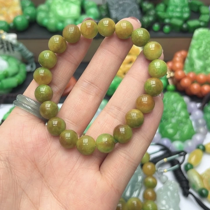 翡翠未镶嵌手链手串30