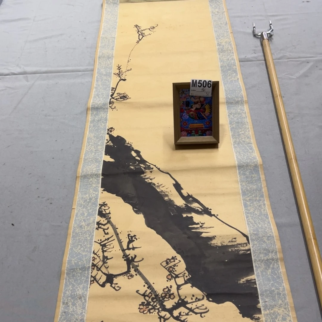 国画潮**语手绘临摹花鸟挂轴