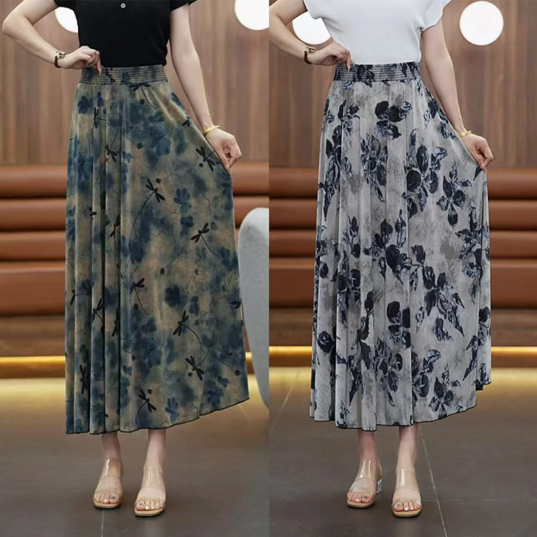 女装半身裙碎花长裙高腰半裙印花气质百搭显瘦夏季
