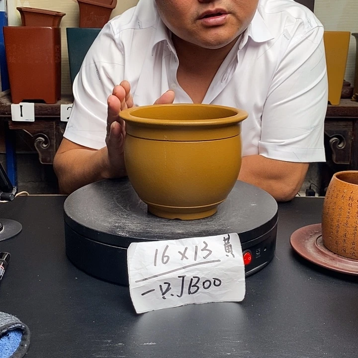 紫砂花盆货号一只JB00