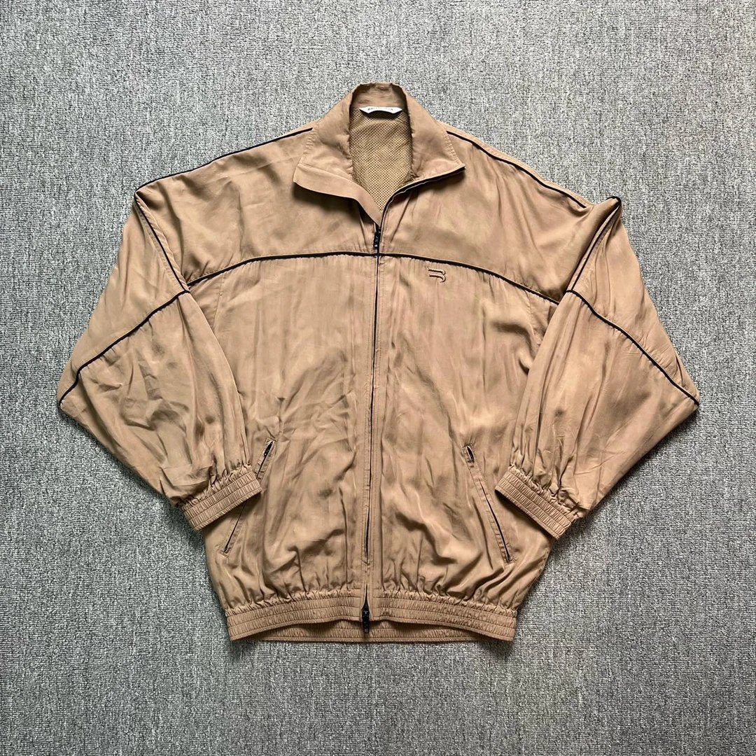 99新 Balenciaga/巴黎世家 卡其色冲锋衣/34码/99新/11789