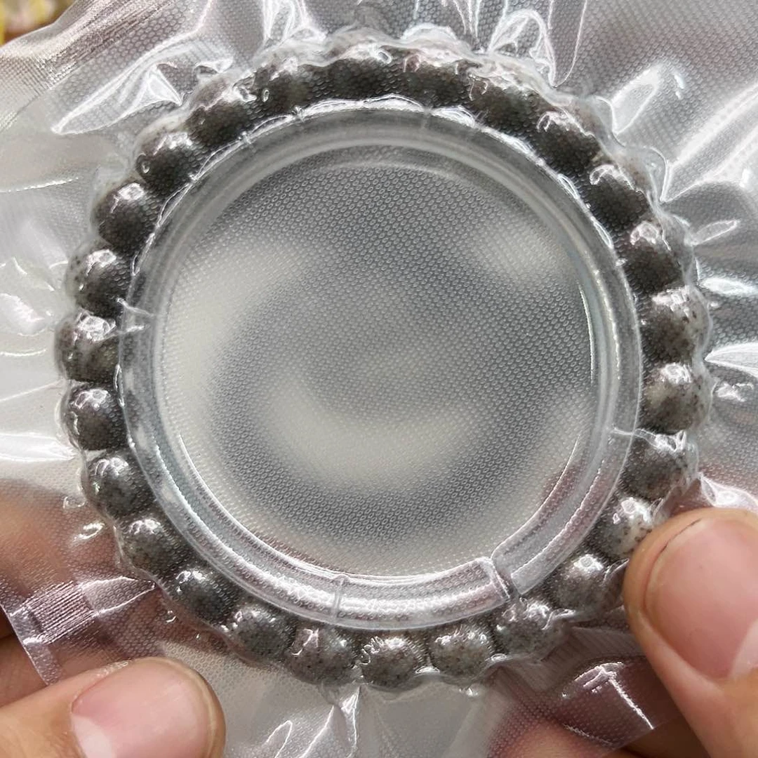 星月菩提手串75高端黑冰石玉星月菩提单圈98