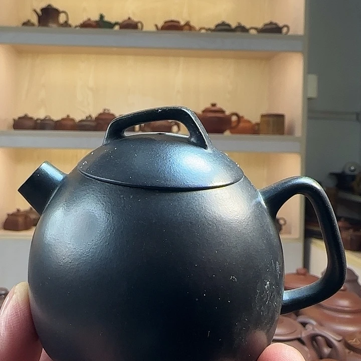 绿***霞茶壶紫砂宜兴紫砂工艺