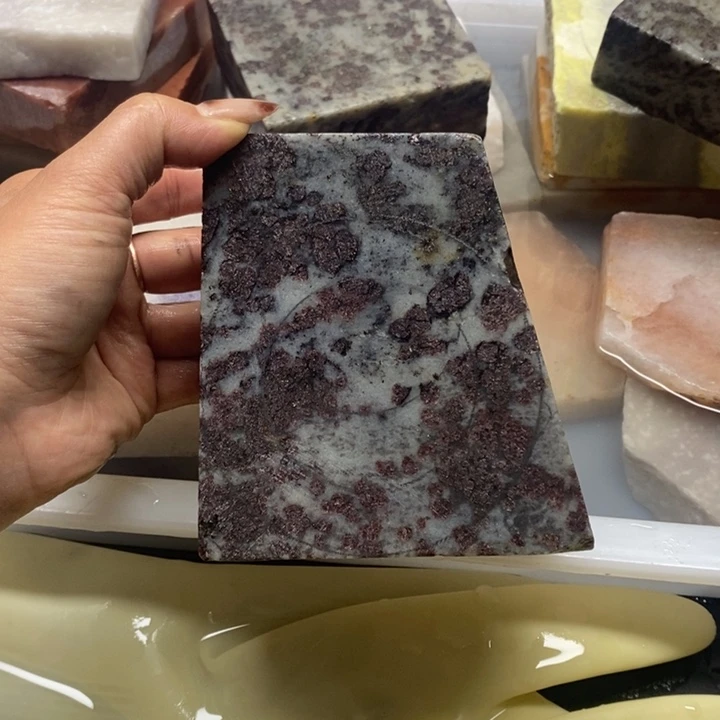 石英岩玉未镶嵌手镯紫玫瑰定制无裂不退换