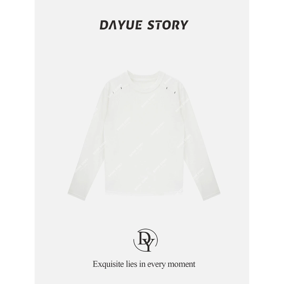 DAYUE【雪花T】版好料好~百搭不挑人韩版设计款刺绣时尚百搭长袖T恤
