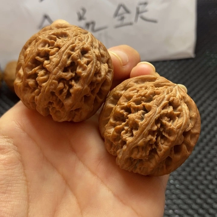 把件文玩核桃粗筋41黄尖