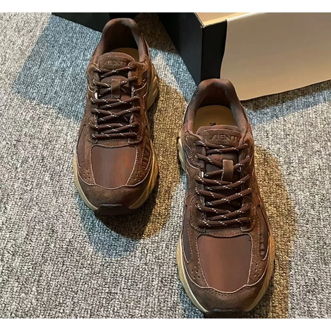 复古德训鞋女秋冬新款百搭增高厚底运动休闲鞋阿甘鞋潮P4-201-155