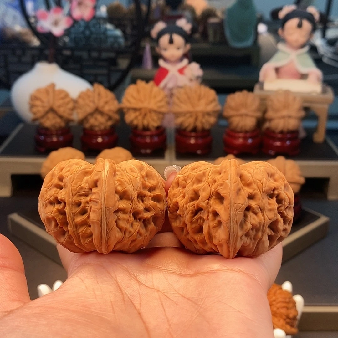 文玩核桃把件47全品平谷元宝