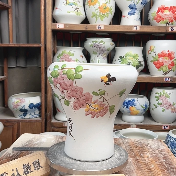 摆件火窝紫藤新款陶瓷