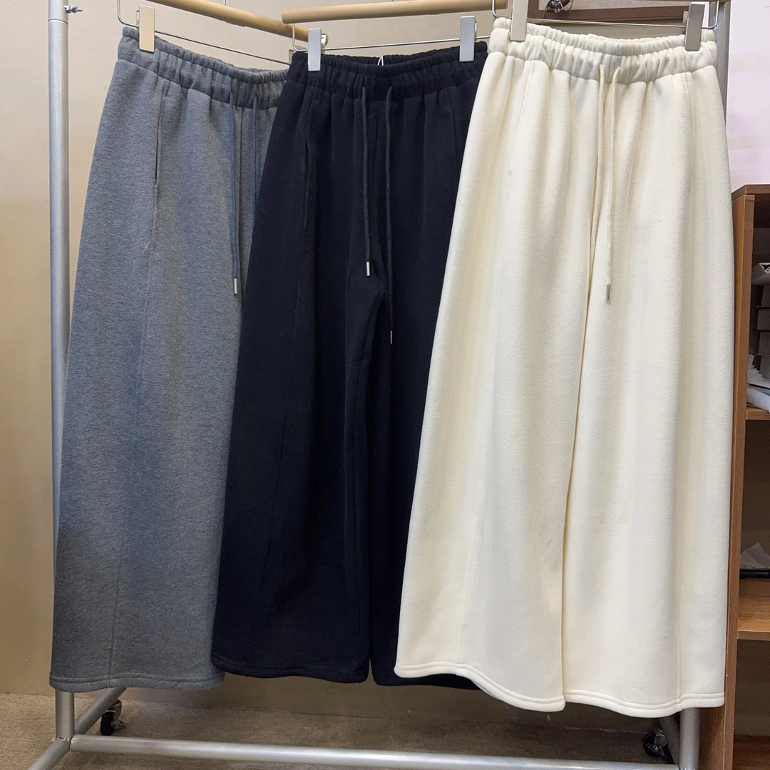 yaoshop/秋冬爆款高级休闲百搭抽绳加绒奶奶裤（99852）