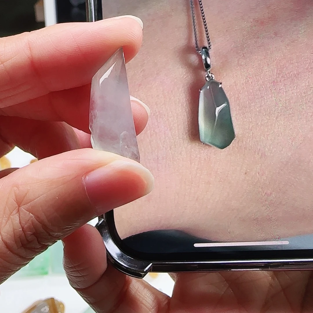 定制翡翠未镶嵌缅甸翡翠挂件