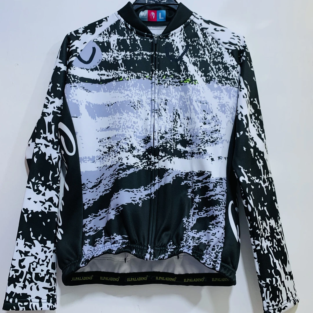 SQ 354【黑白灰时尚 抓绒长袖女士】ILPALADINO骑行服长袖春秋冬