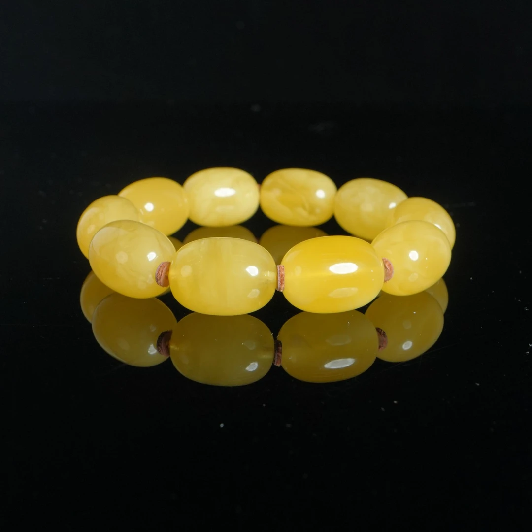 M3534 蜜蜡枣珠手串 34.74g