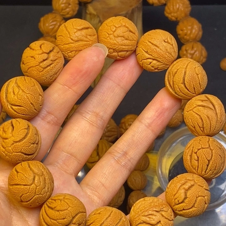 桃核吊坠秦岭龙纹桃核22