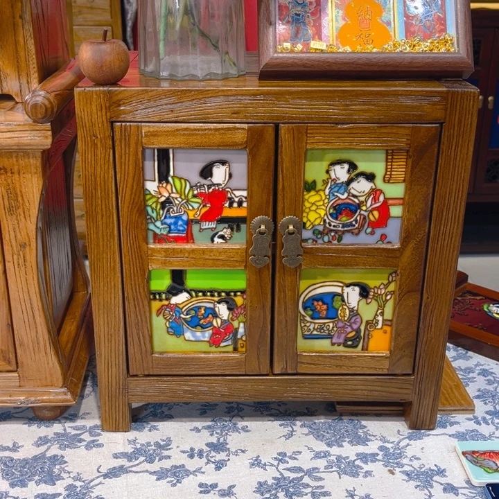 加大款瓷板画艺术作品经典矮柜